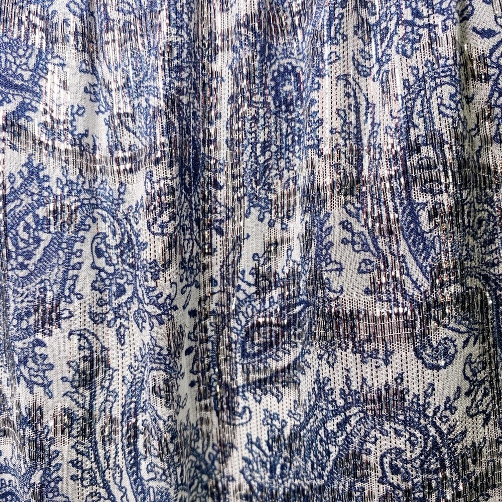 Kobi Halperin Adonia Metallic Print Silk-Blend Midi Dress - Picture 13 of 14